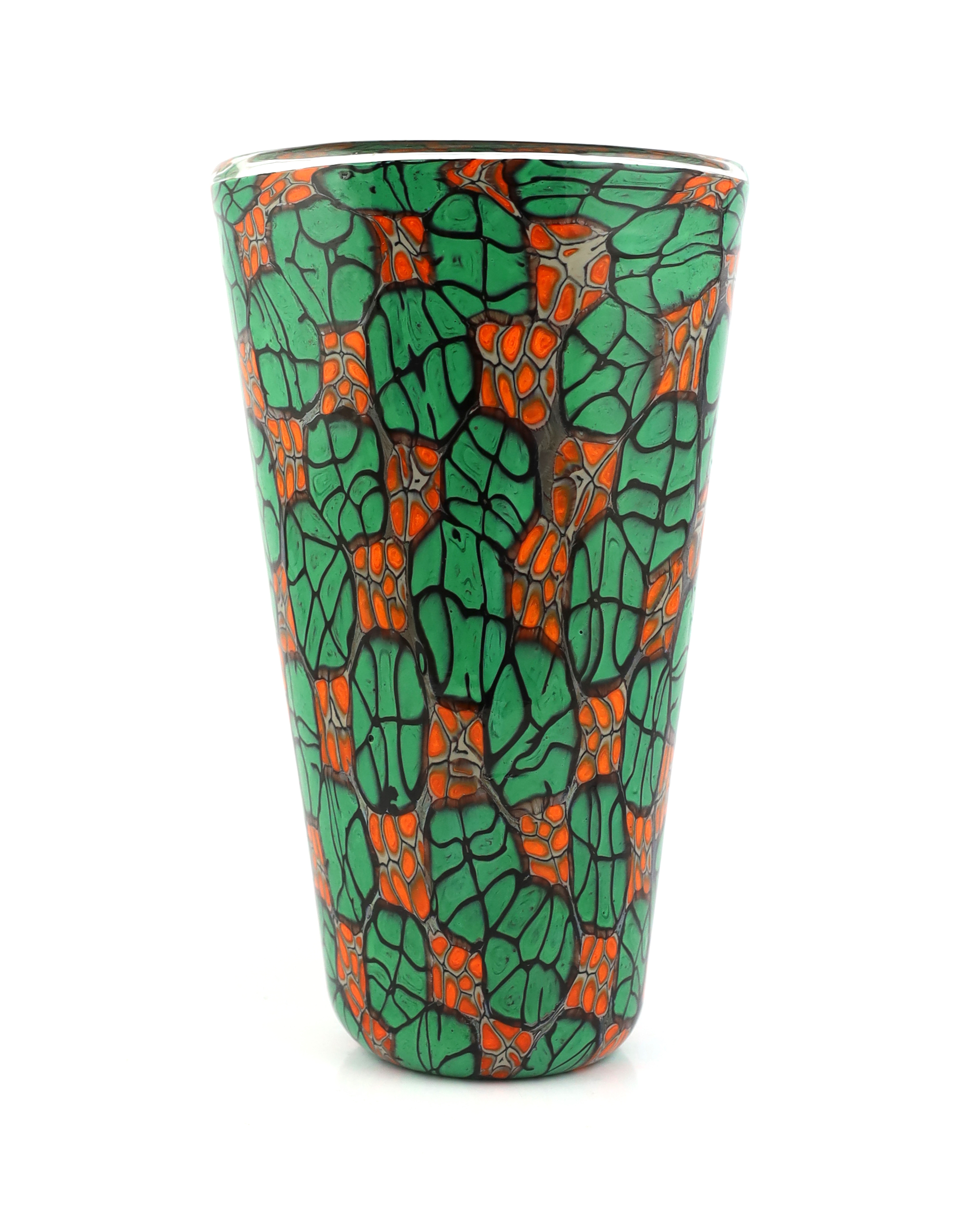 Vittorio Ferro (1932-2012), a Murano glass Murrine vase